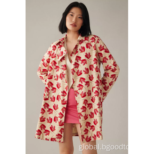 Floral Women's Jacket Women Pink Flower Jacket Factory